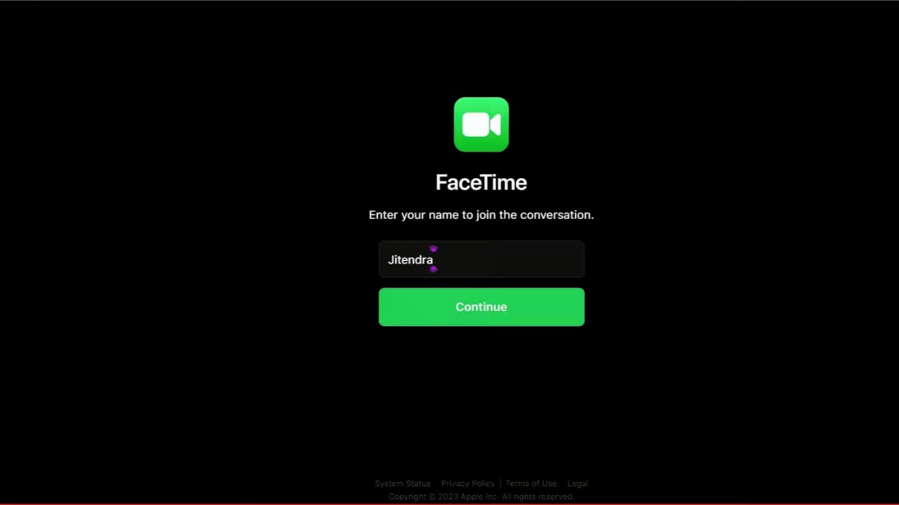 FaceTime Screnshot 3